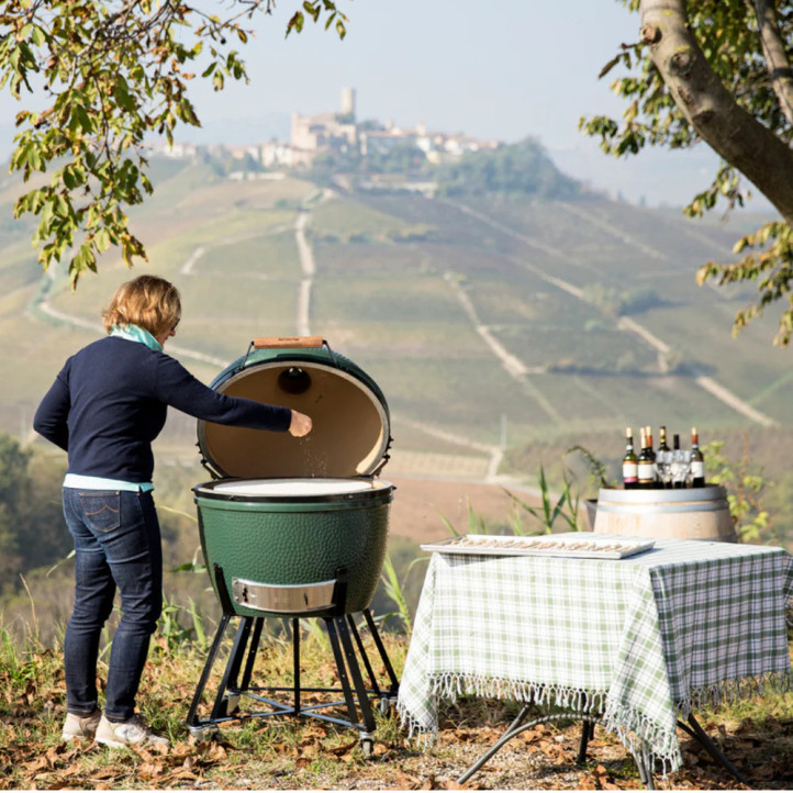 Barbecue kamado Big Green Egg XL Øint 61cm sur chariot