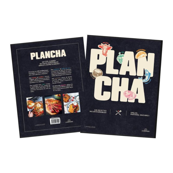 Livre Le Marquier Plancha - 100 recettes incontournables