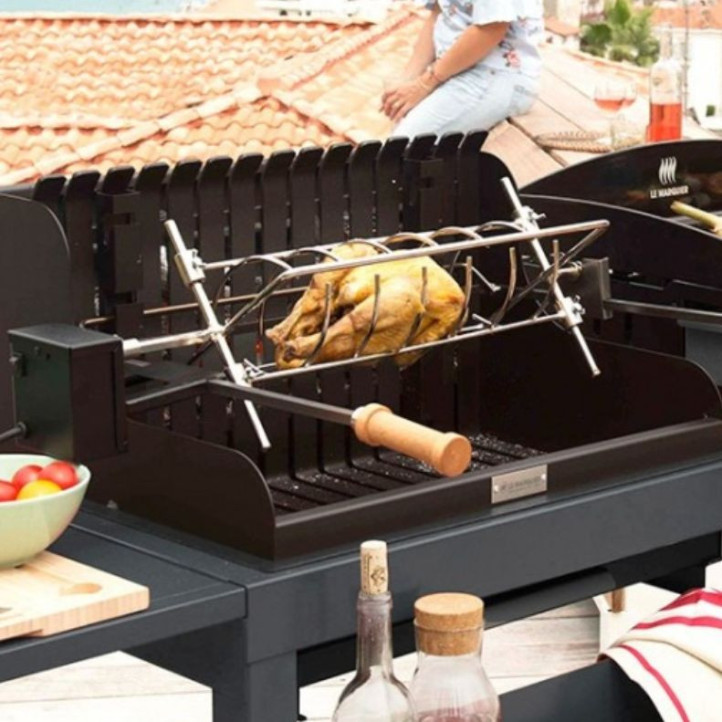 Grilloir charbon de bois Le Marquier Mendy acier