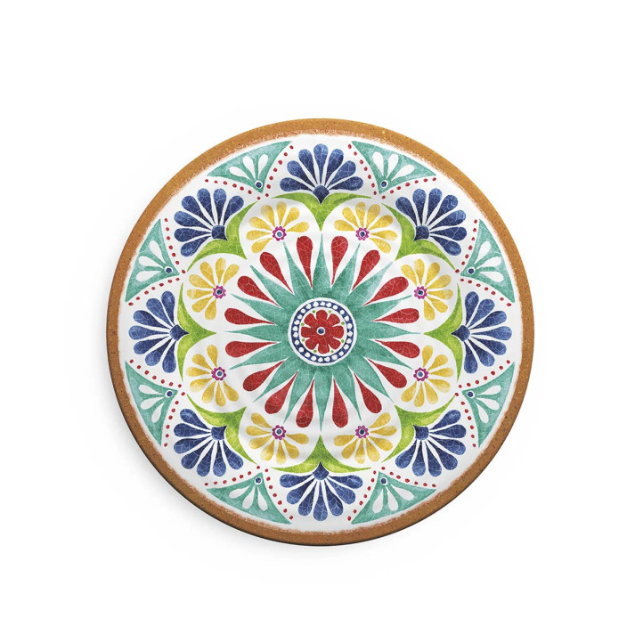 Assiettes incassables Zani Porto 26,7cm mélamine x2
