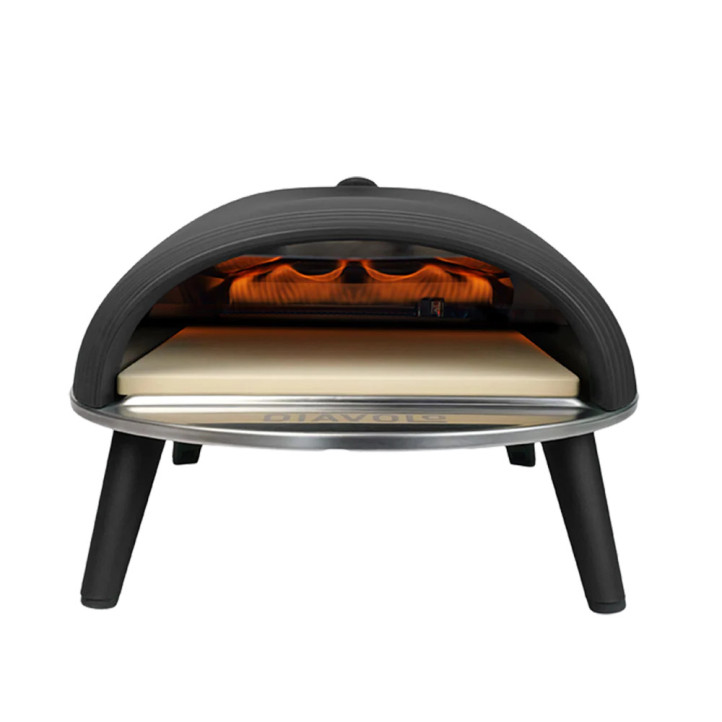 DeliVita Diavolo Noir – four à pizza gaz portable premium
