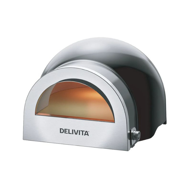 Delivita Flow Black – four à pizza hybride premium