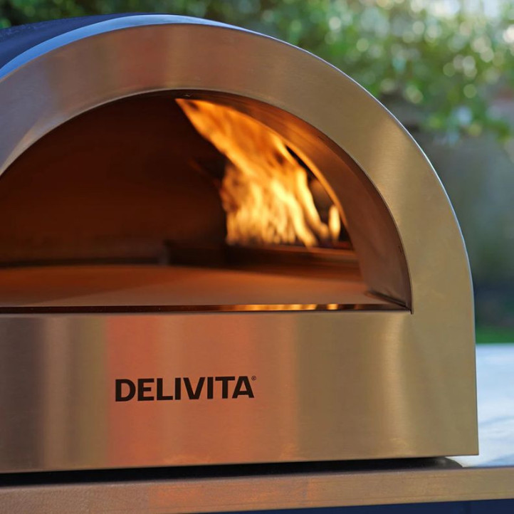 Delivita Flow Bleu – four à pizza hybride premium