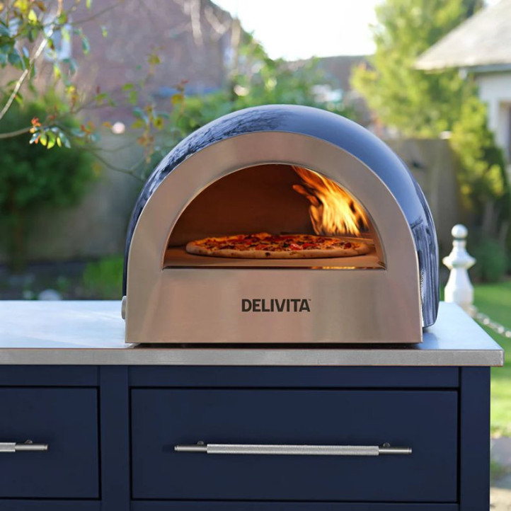 Delivita Flow Bleu – four à pizza hybride premium