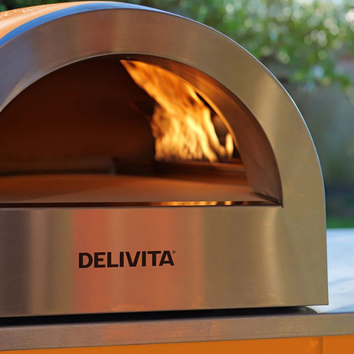 Delivita Flow Orange – four à pizza hybride premium