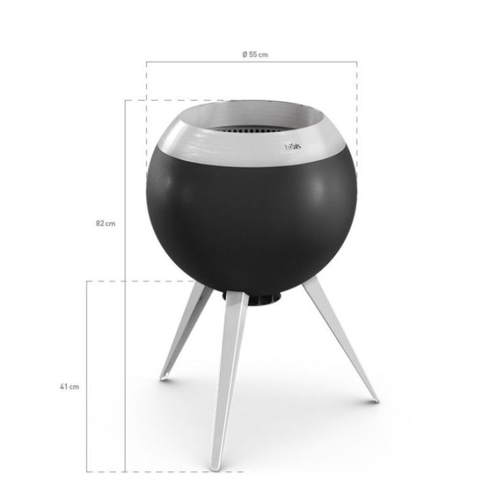 BRASERO HOFATS MOON 55 SUR PIED haut