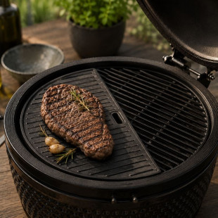 Demi Plancha Fonte Kamado Barbecue Republic 46,5 x 23 cm