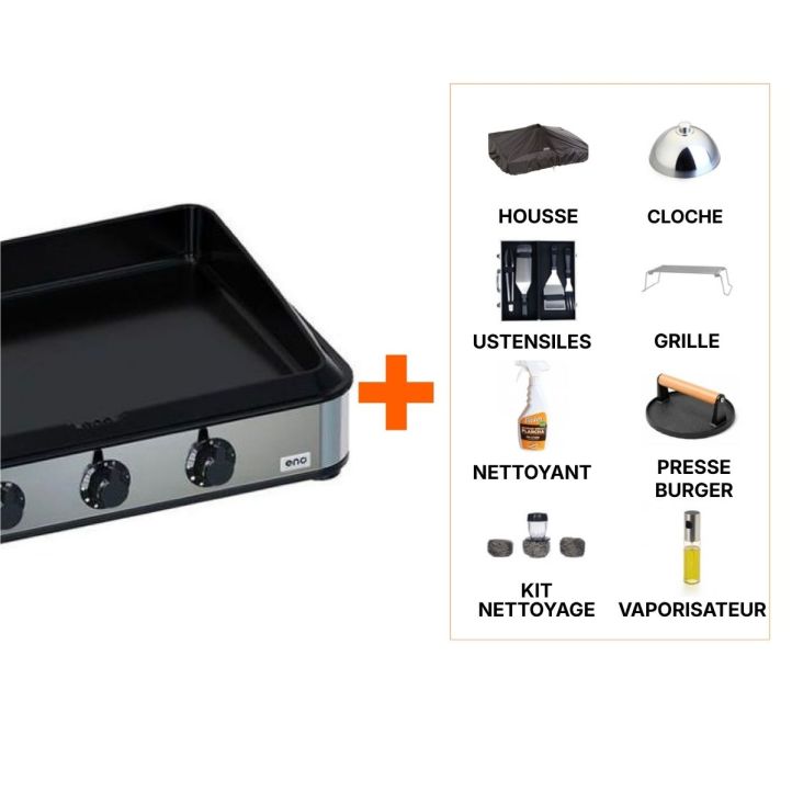 Pack plancha gaz Enosign 80 inox +8 access