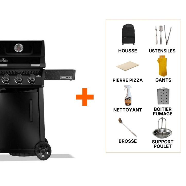Pack BBQ gaz Napoléon Freestyle 365 +8 access