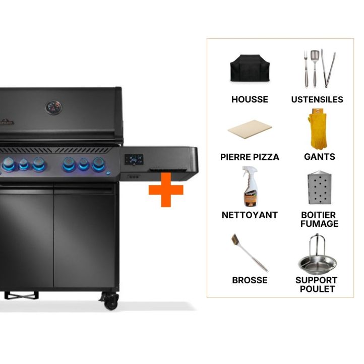 Pack BBQ gaz Napoléon Phantom Prestige 500 +8 access