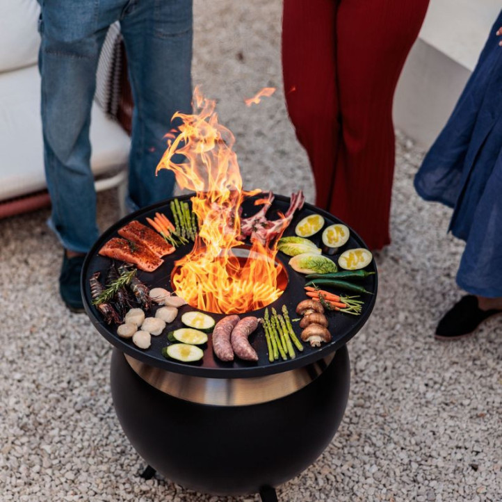 Plancha Höfats en fonte pour brasero Moon 55