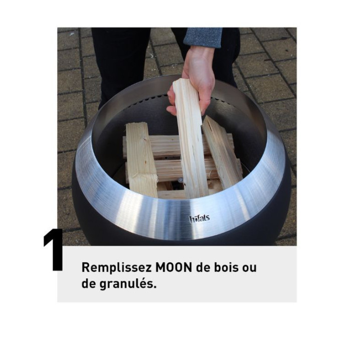 Plancha Höfats en fonte pour brasero Moon 55