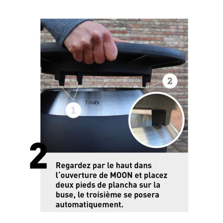 Plancha Höfats en fonte pour brasero Moon 55