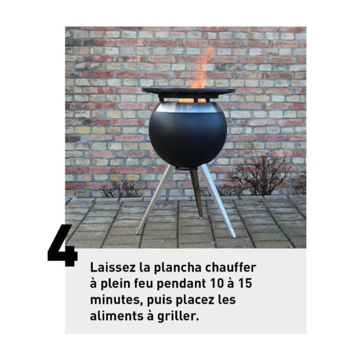 Plancha Höfats en fonte pour brasero Moon 55