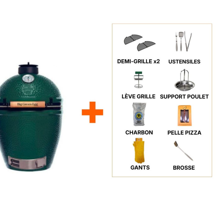 Pack Promo barbecue kamado Big Green Egg Large Seul
