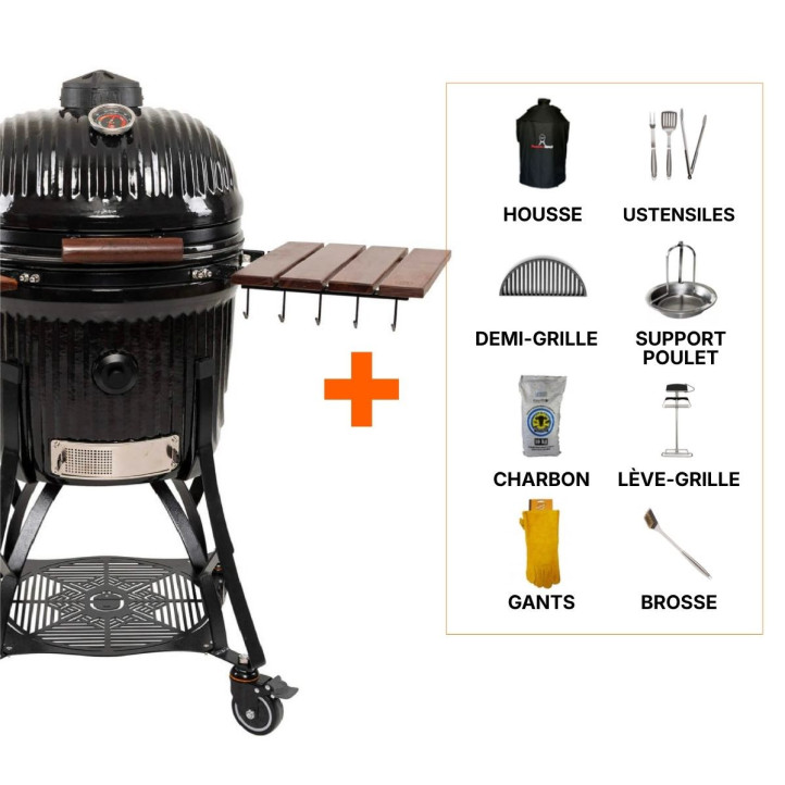 Pack Kamado Sumo Icon Large – barbecue complet avec accessoires