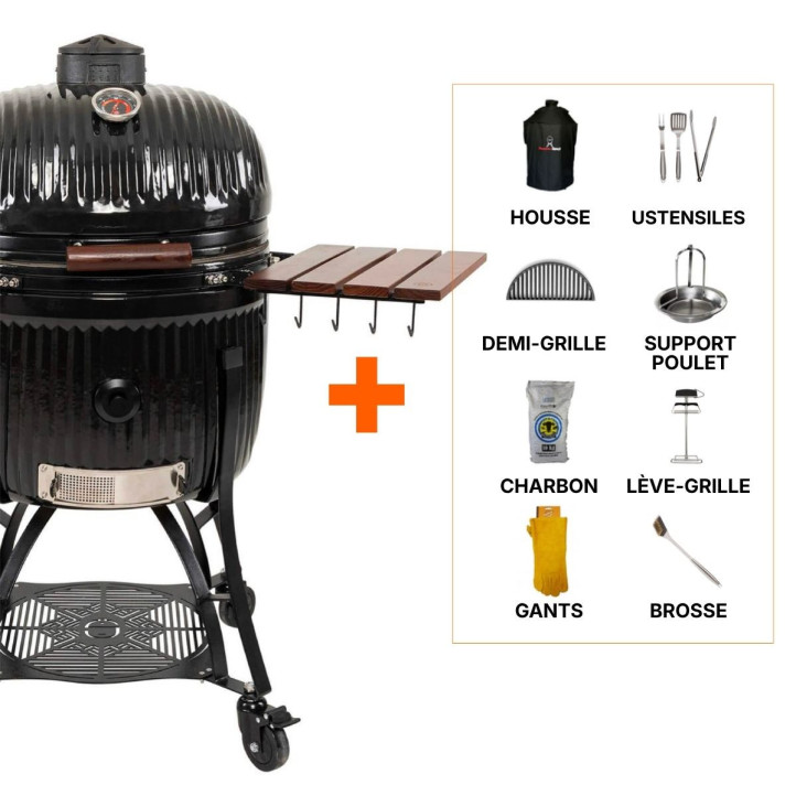 Pack Kamado Sumo Icon Maxi – barbecue XXL complet avec accessoires