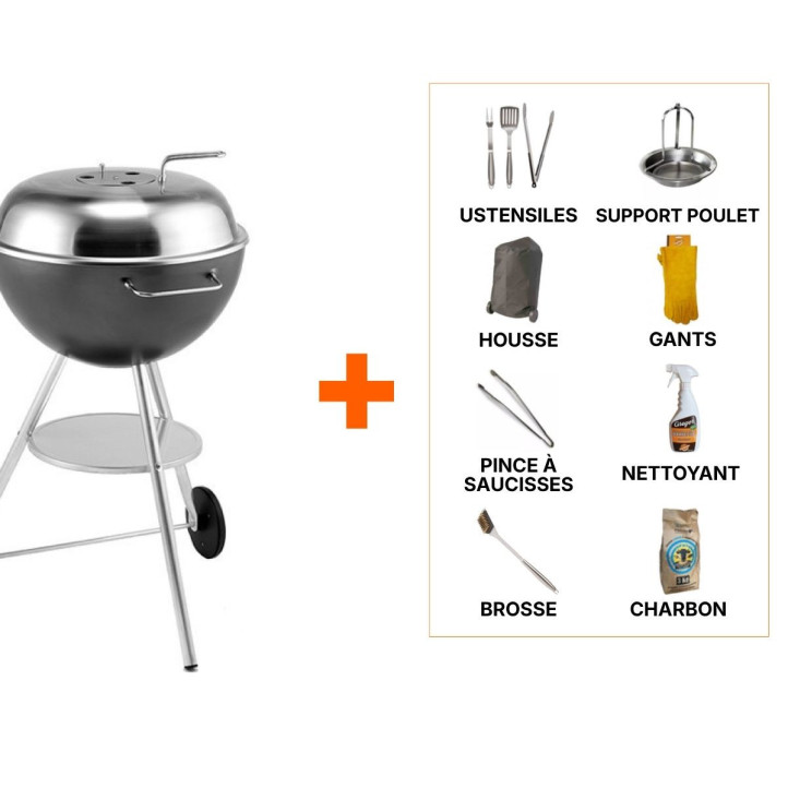 Pack barbecue charbon Martinsen 1000 +8 access