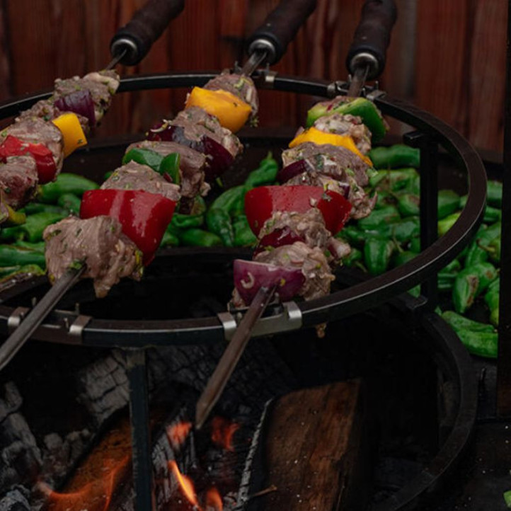 Ensemble de brochettes Asado OYAT | Accessoire brasero