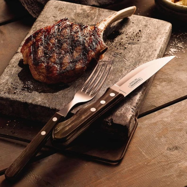 Couteau à steak Jumbo Marron 12cm