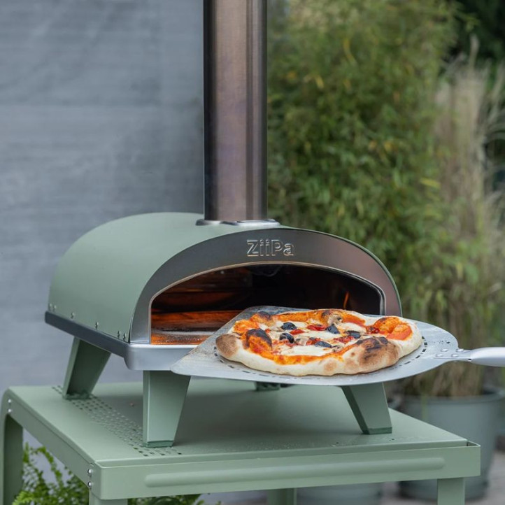 Four à pizza Ziipa Piana Evo Bois Eucalyptus | Pierre rotative
