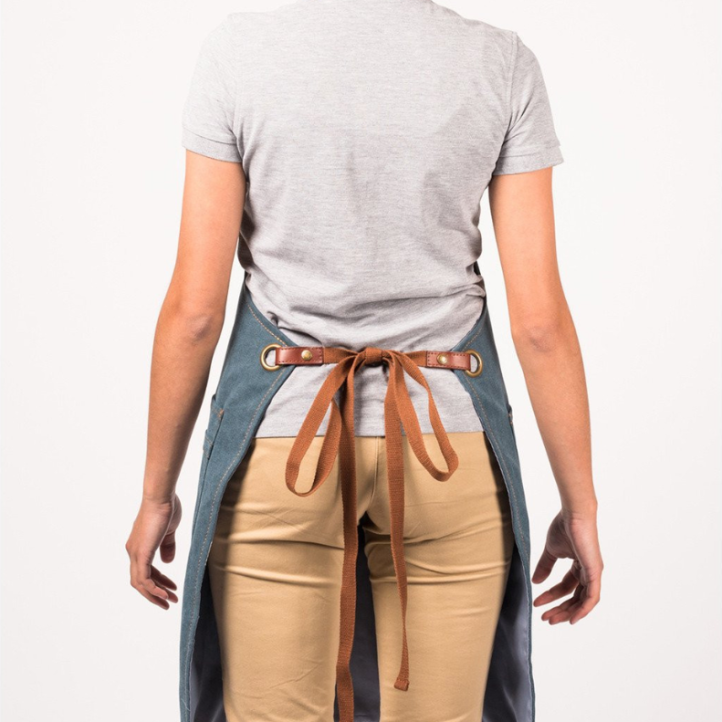 TABLIER ALASKAN 325 TOUR DE COU DENIM FONCE