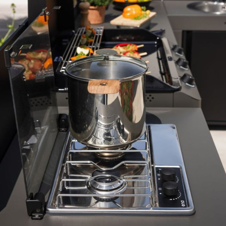 Le Modulo Eno Master 2 bruleurs gaz gris