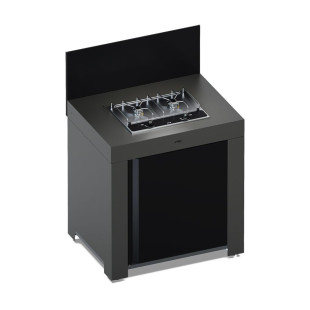 Le Modulo Eno Master 2 bruleurs gaz gris