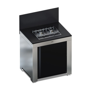MODULO Table MASTER encastrée – ENO Noir & Inox