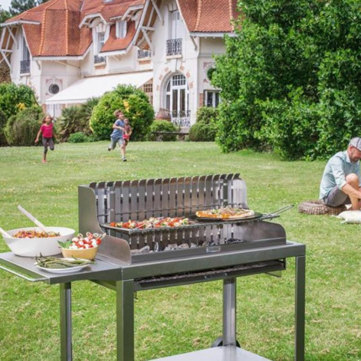 Grilloir charbon de bois Le Marquier irissary inox
