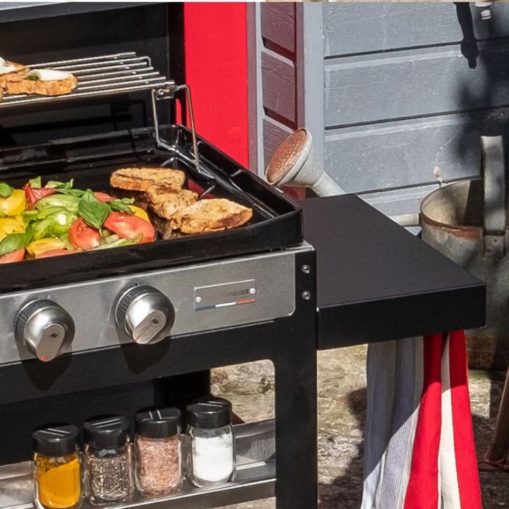 Plancha gaz Le Marquier La Plancha Française 250 Duo 2 brûleurs 50 x 35 (V2)