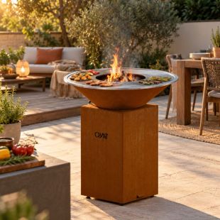 Brasero plancha Oyat Origine 88 cm Corten