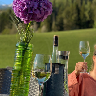 Wine bag Kywie daim denim Suède