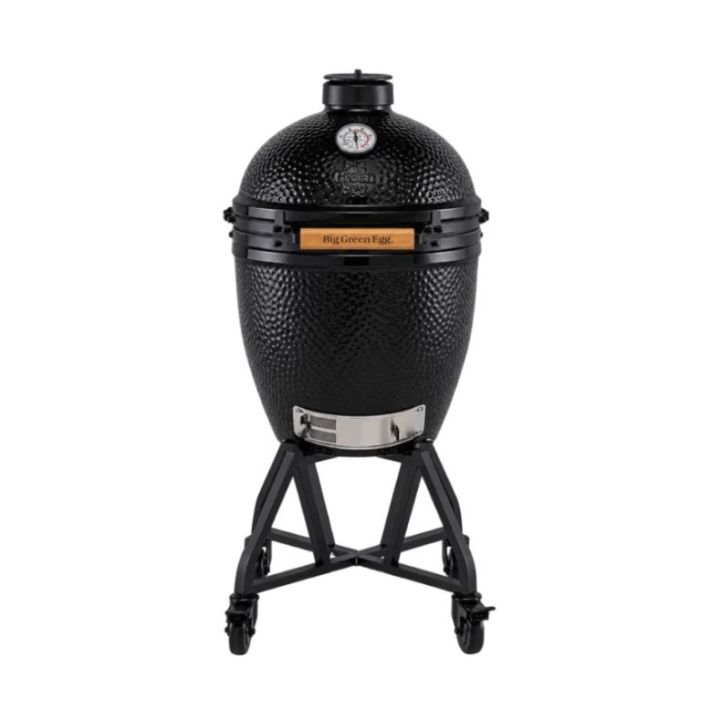 Barbecue kamado Big Green Egg ONYX sur chariot