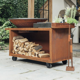 Brasero OFYR Island Corten 100 PRO Céramique | OFYR