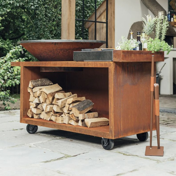 Brasero OFYR Island Corten 100 PRO Céramique | OFYR
