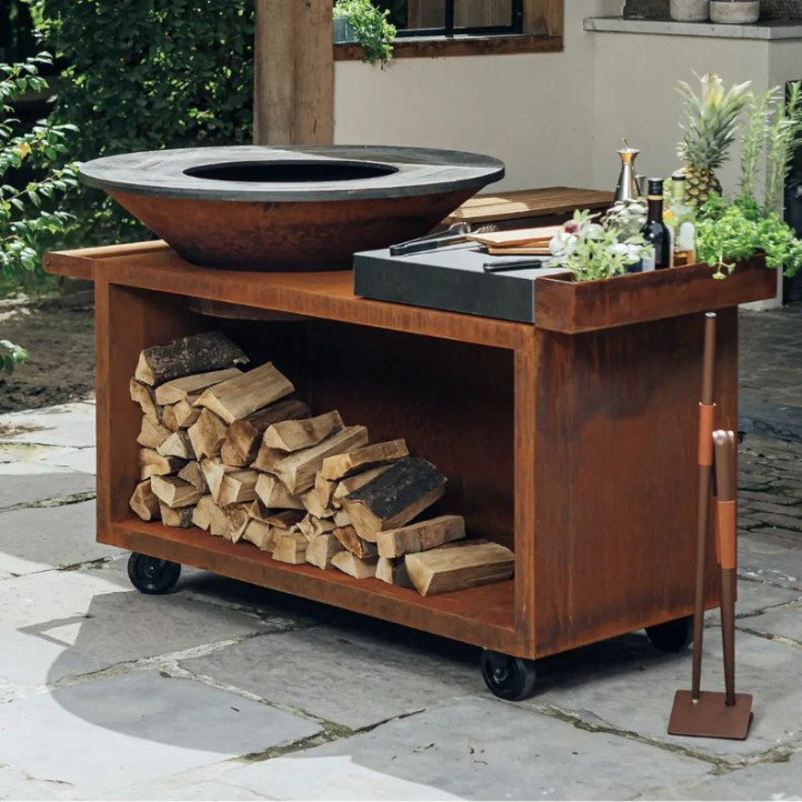 Brasero OFYR Island Corten 100 PRO Céramique | OFYR