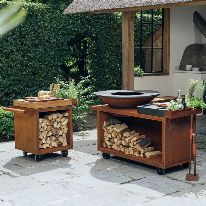 Brasero OFYR Island Corten 100 PRO Céramique | OFYR