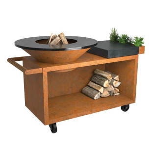Brasero OFYR Island Corten 100 PRO Céramique | OFYR