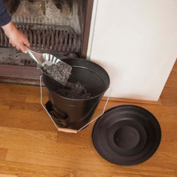 Seau à cendres avec pelle Esschert Design 14,1 L