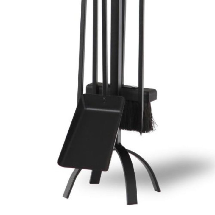 Serviteur Cheminée Le Marquier Basic Trépied Noir | 4 outils
