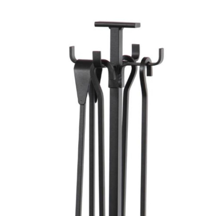 Serviteur Cheminée Le Marquier Basic Trépied Noir | 4 outils