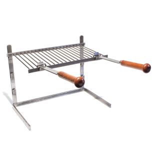 Ensemble grille barbecue de cheminée 3 étages 70 cm