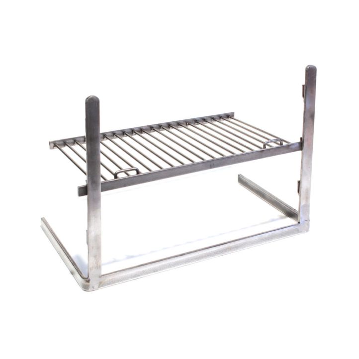 Ensemble grille barbecue de cheminée 3 étages 60 cm