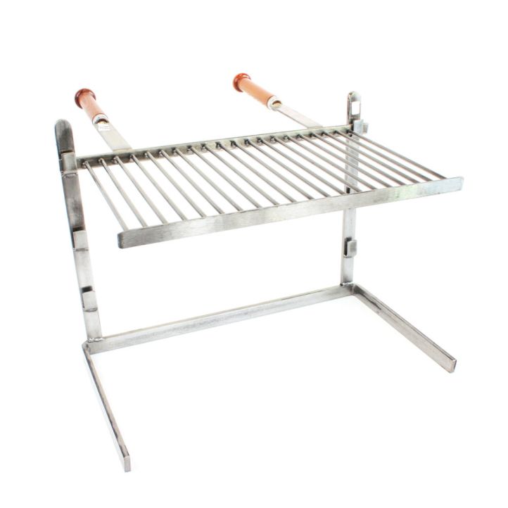 Ensemble grille barbecue de cheminée 3 étages 60 cm