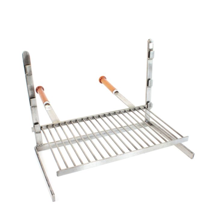Ensemble grille barbecue de cheminée 3 étages 60 cm