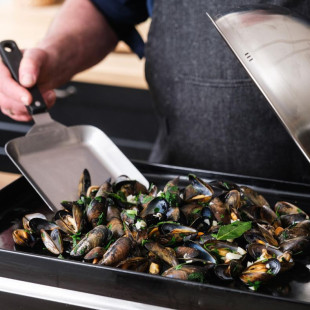 Set 4 spatules inox pour plancha | Barbecue Republic