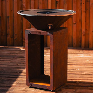 Brasero plancha Oyat B.B.O 68 Cognac Corten | Fabrication française