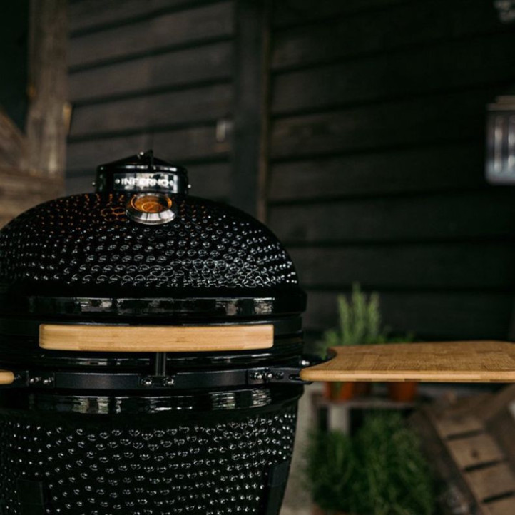 Kamado INFERNO Large sur chariot + 5 accessoires offerts