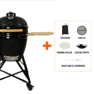 Kamado INFERNO Large sur chariot + 5 accessoires offerts
